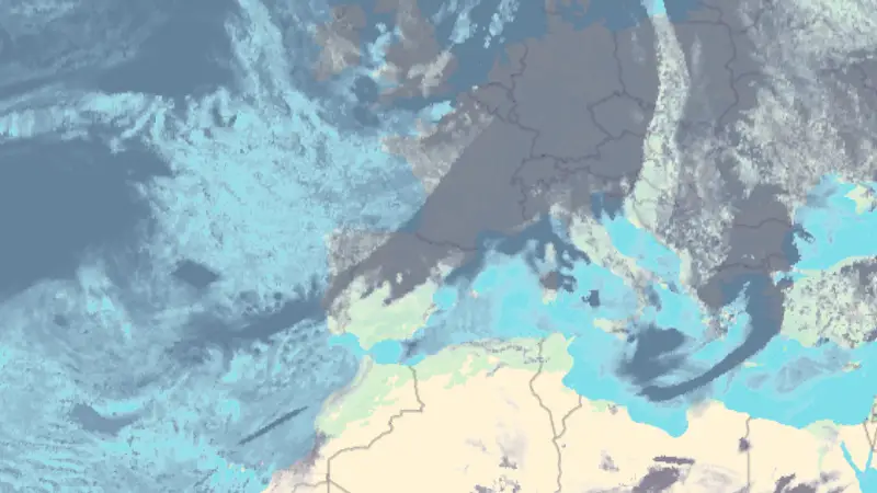 Clouds weather map