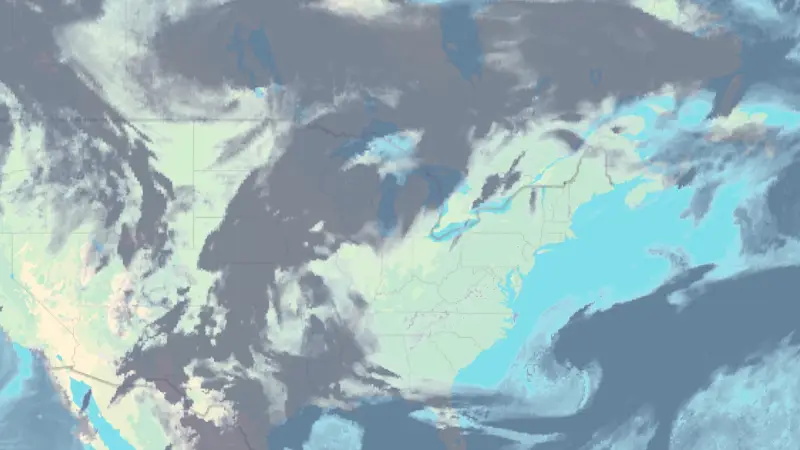 Clouds weather map