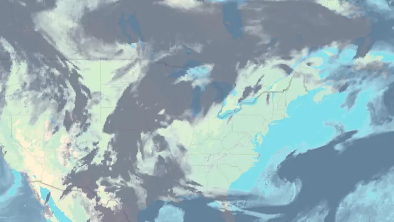 Clouds weather map