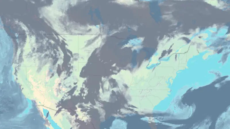 Clouds weather map