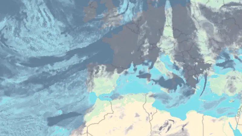 Clouds weather map
