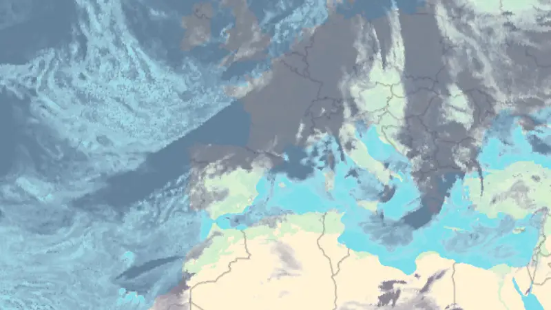 Nubosidad weather map