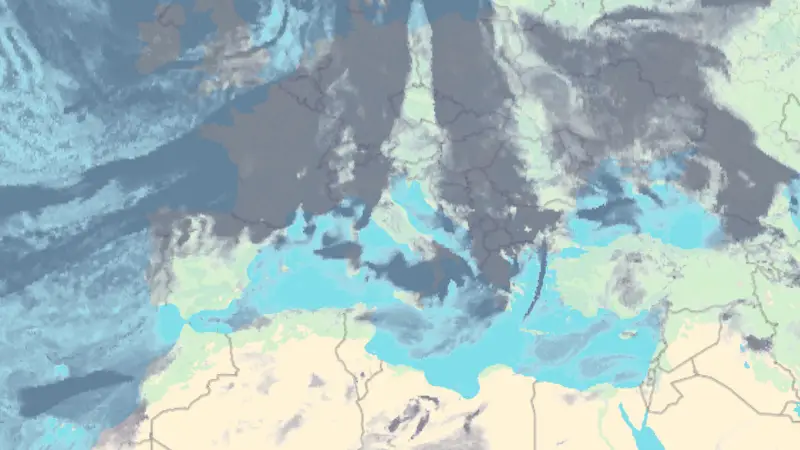 Nuvolosità weather map