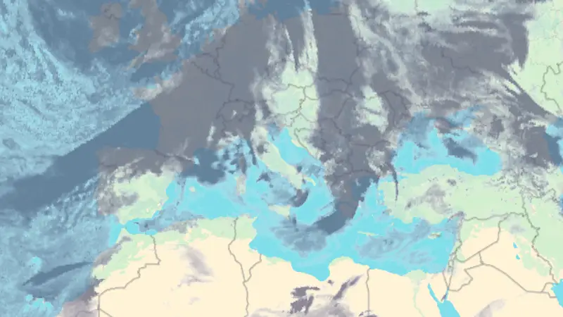 Clouds weather map