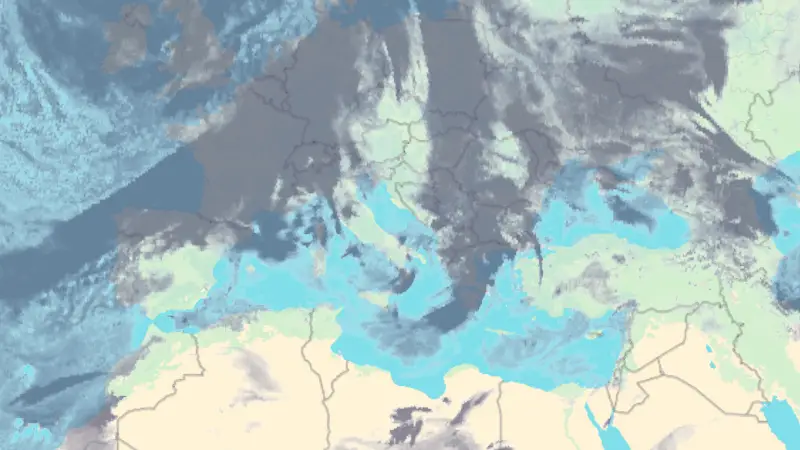 Clouds weather map