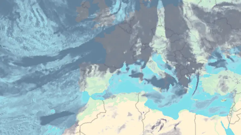 Clouds weather map