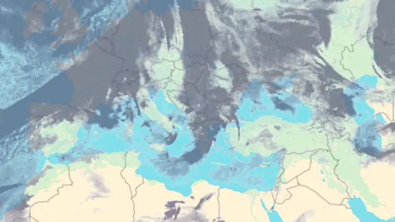 Clouds weather map