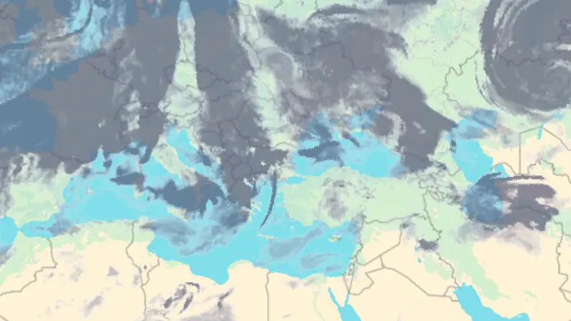 Νεφοκάλυψη weather map
