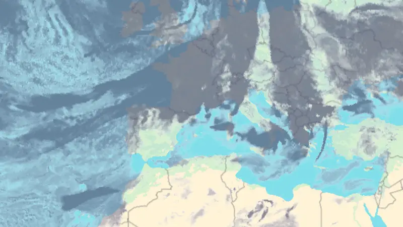 Nubosidad weather map