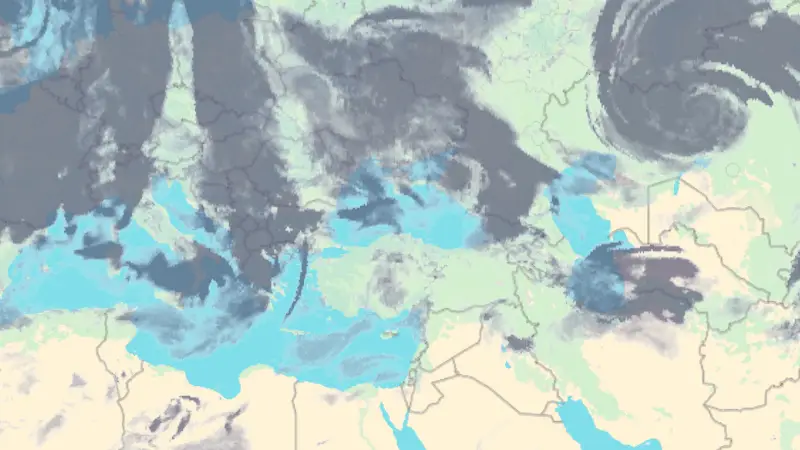 Clouds weather map