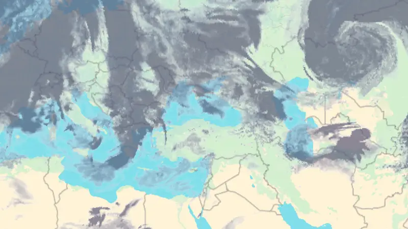 Nebulozitate weather map