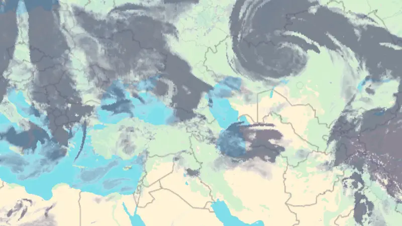 Clouds weather map