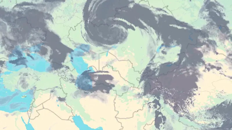 Clouds weather map