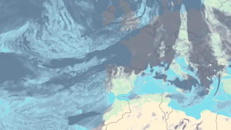 Nubosidad weather map
