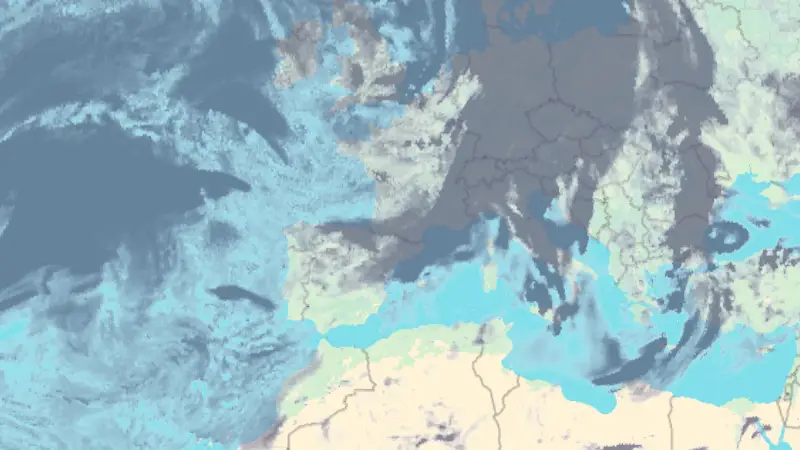 Nébulosité weather map