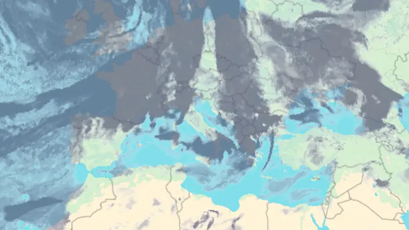 Nuvolosità weather map