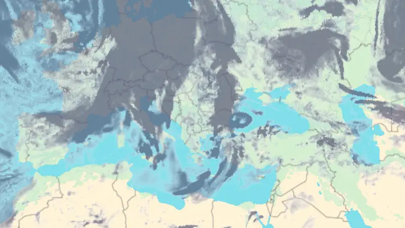 Clouds weather map