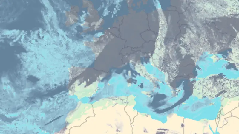 Clouds weather map