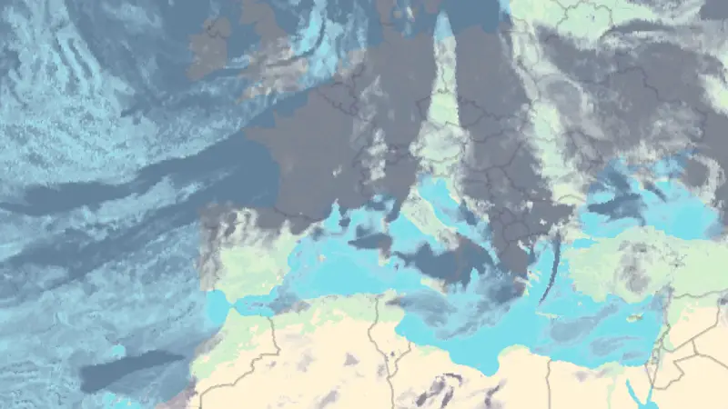 Clouds weather map