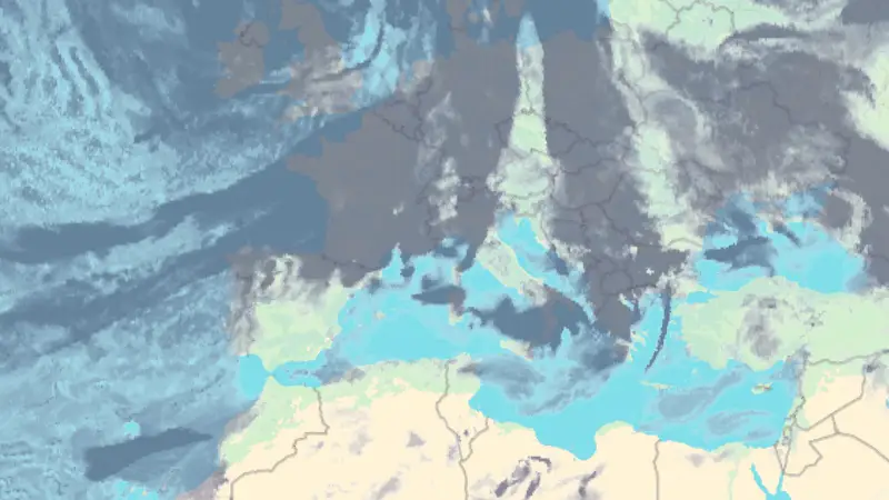 Nébulosité weather map
