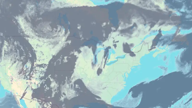 Clouds weather map