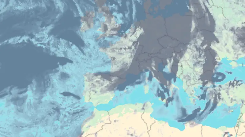 Nébulosité weather map
