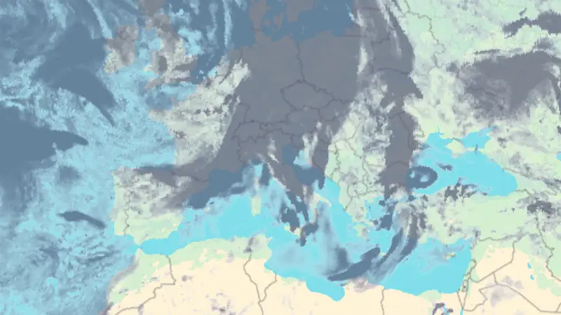 Clouds weather map
