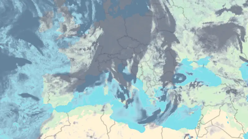 Oblačnost weather map