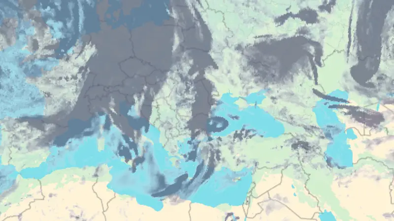 Nebulozitate weather map