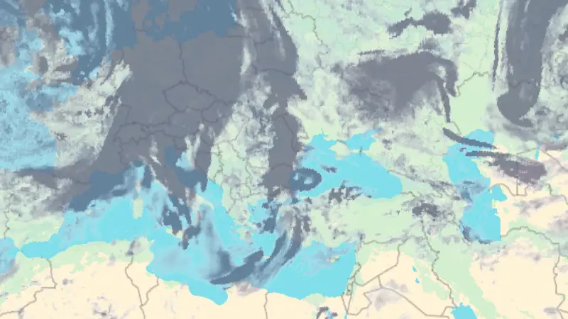 Nebulozitate weather map