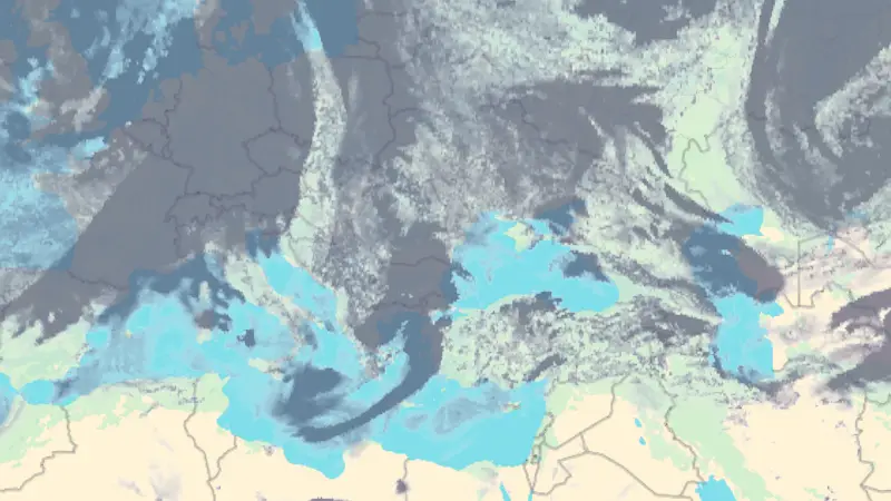 Nebulozitate weather map