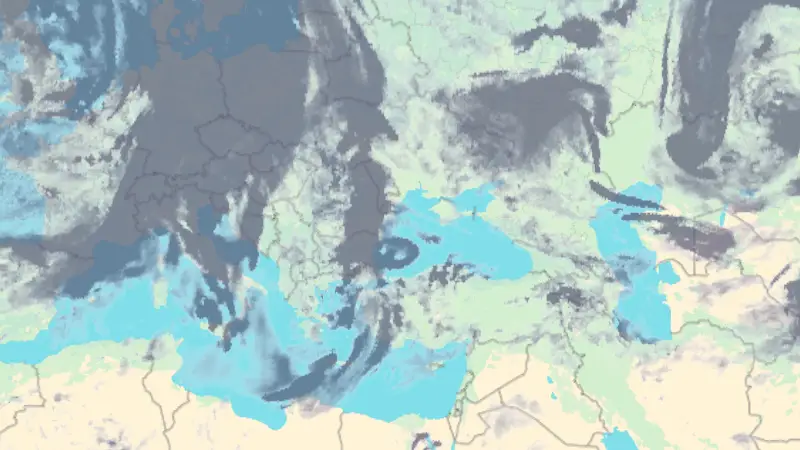 Nebulozitate weather map