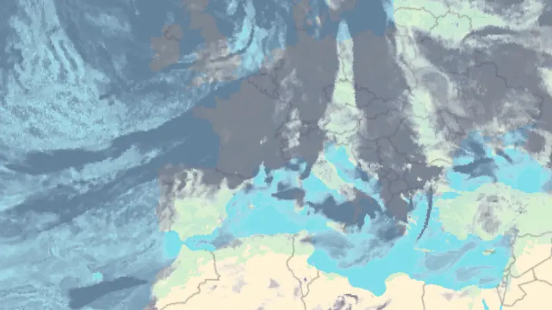 Clouds weather map