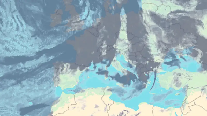 Clouds weather map