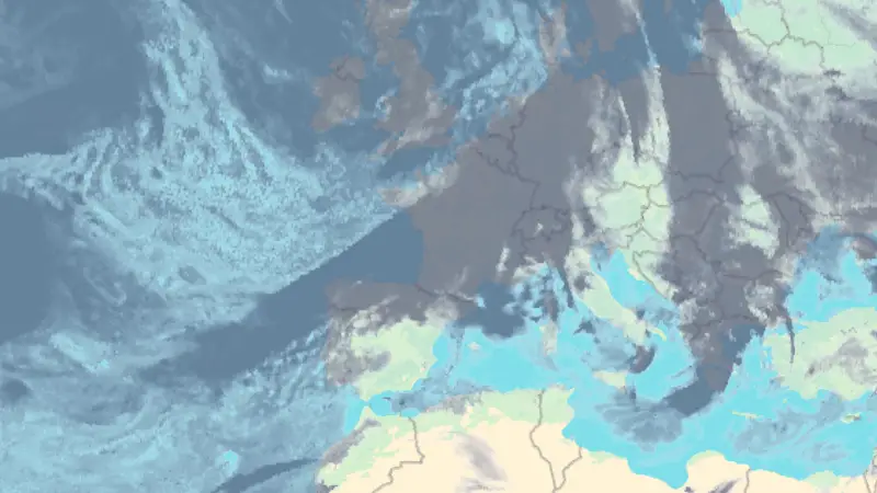 Nébulosité weather map
