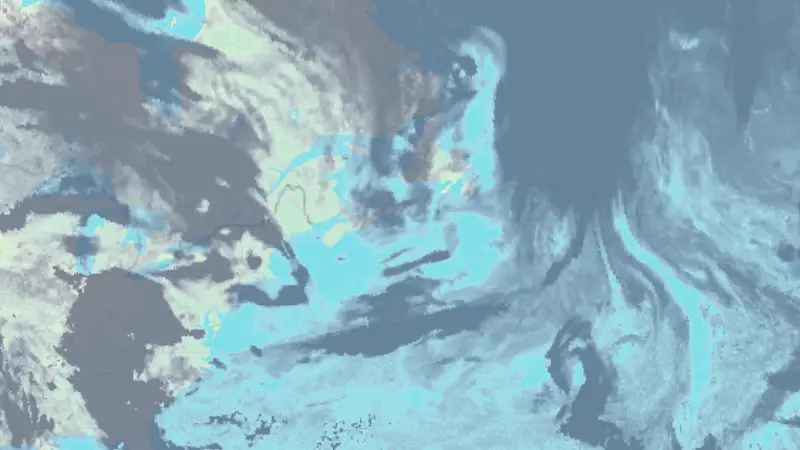 Bewolking weather map