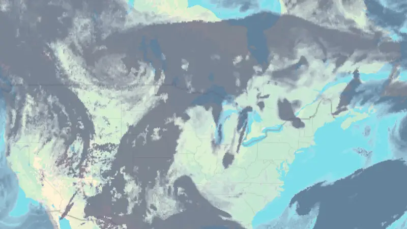 Clouds weather map