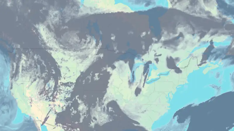 Clouds weather map