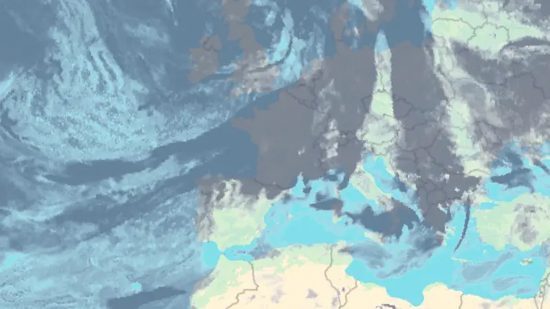 Clouds weather map