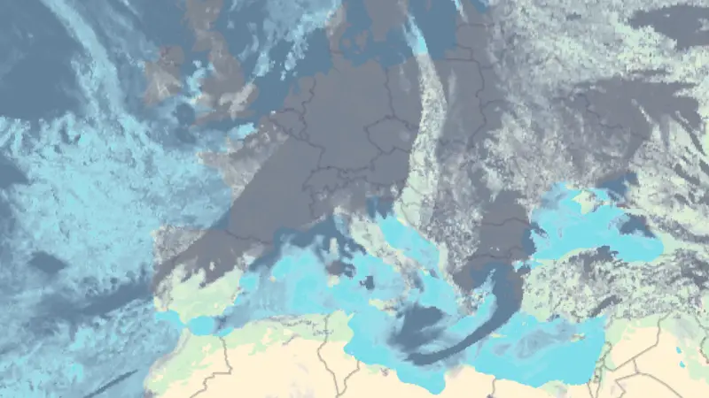 Clouds weather map