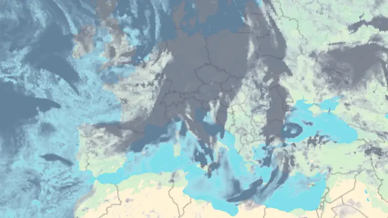 Clouds weather map