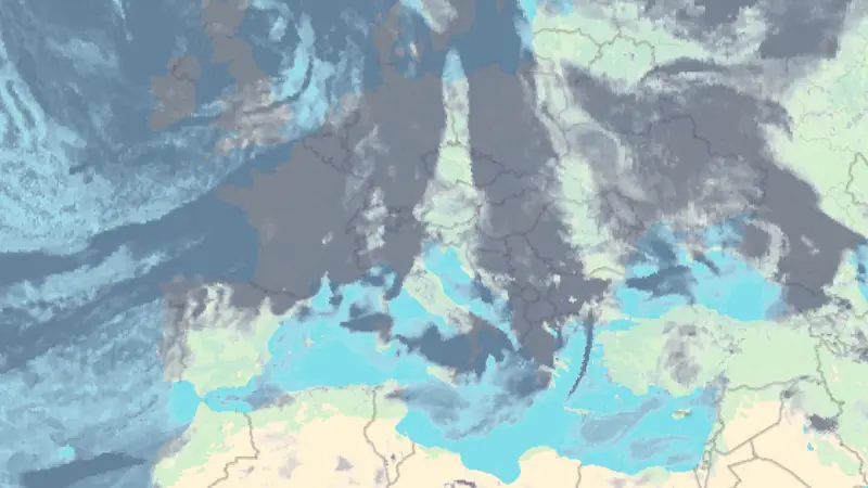 Clouds weather map