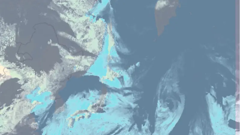 Bewolking weather map