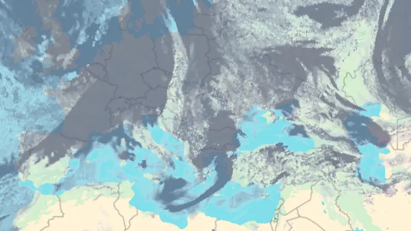 Nebulozitate weather map