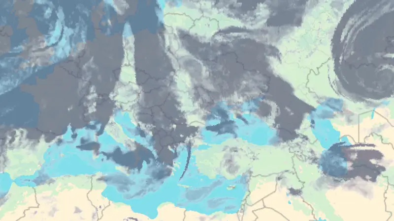 Nebulozitate weather map