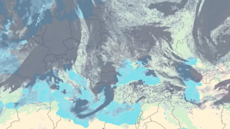 Nebulozitate weather map