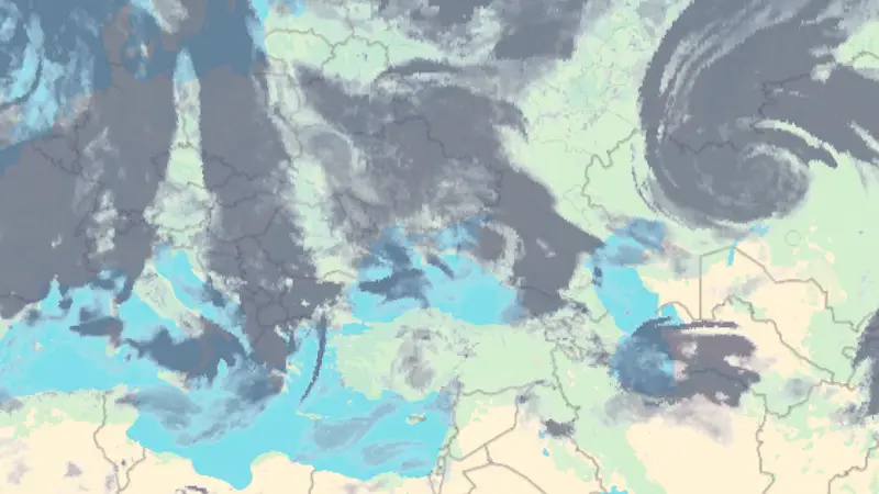 Oblačnost weather map