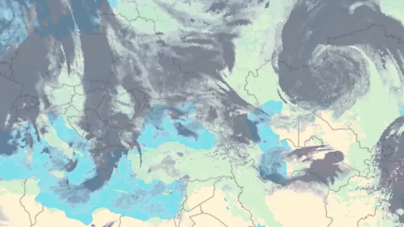 Clouds weather map