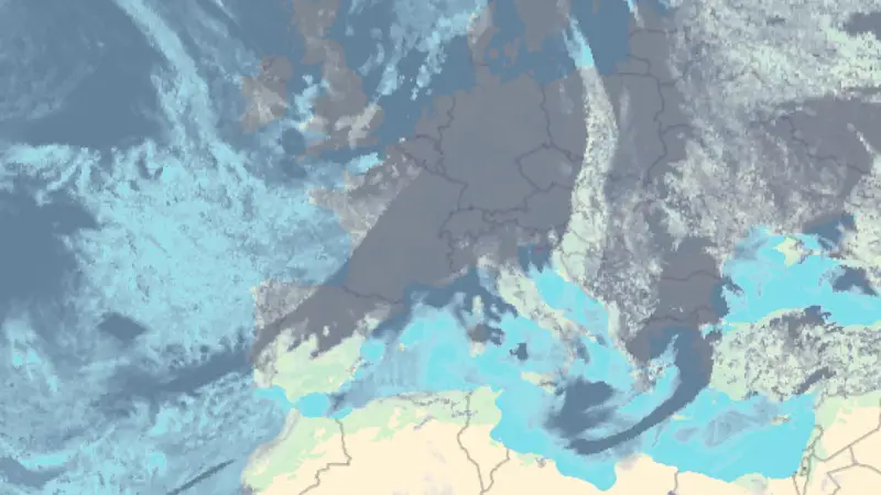 Nébulosité weather map