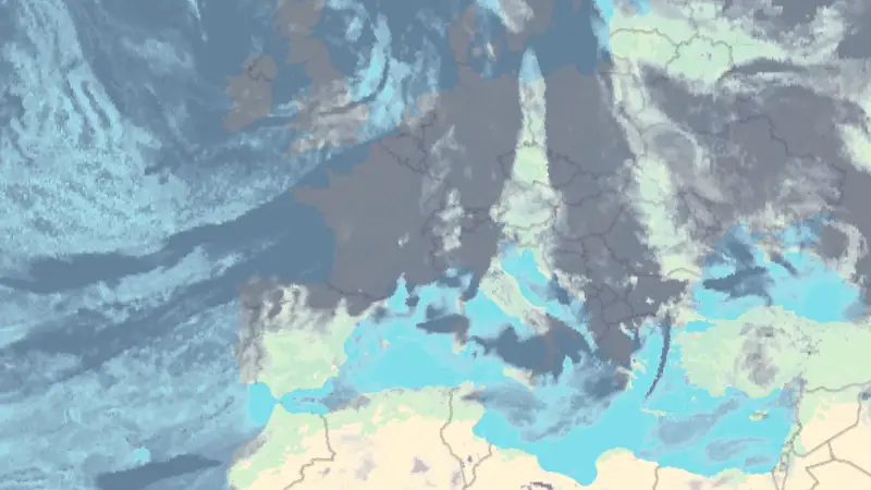 Clouds weather map